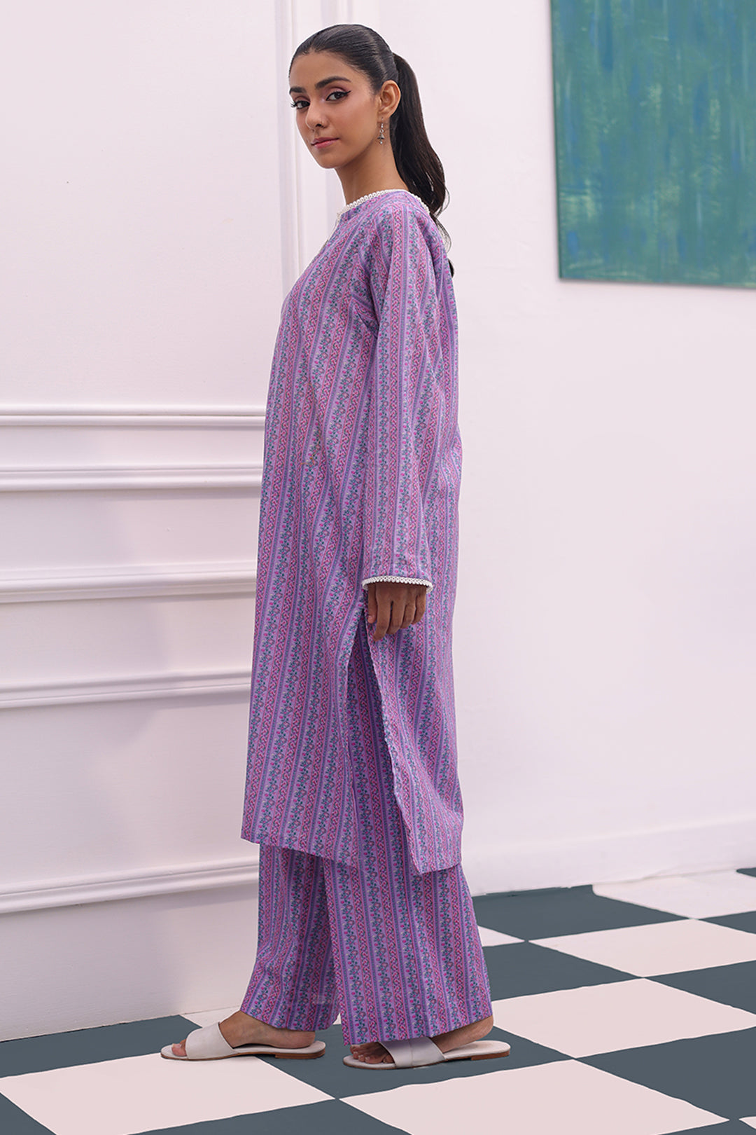 Zellbury | Summer Pret | Kurta Trouser - 2090 by Maria Faisal - Registered Vendor of : Zellbury Women - type : Essential Pret - 100% original wedding dresses