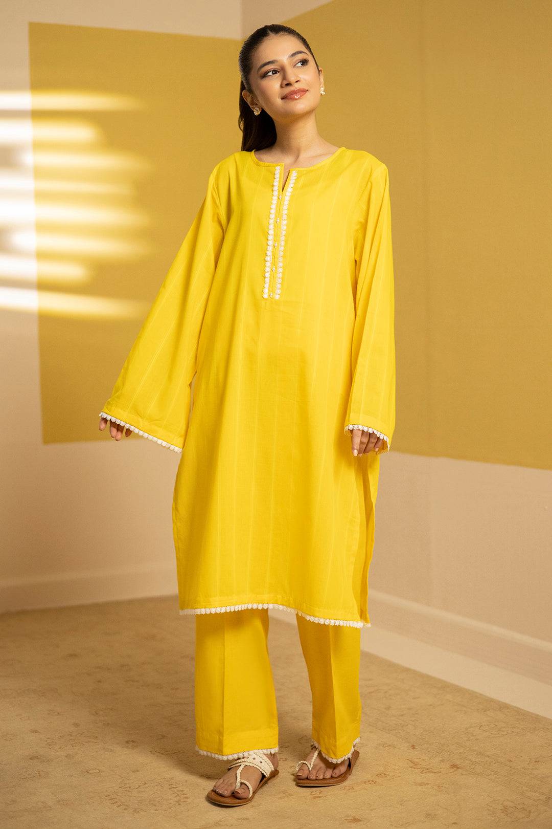 Zellbury | Summer Pret | Kurta Trouser - 2093 by Maria Faisal - Registered Vendor of : Zellbury Women - type : Essential Pret - 100% original wedding dresses