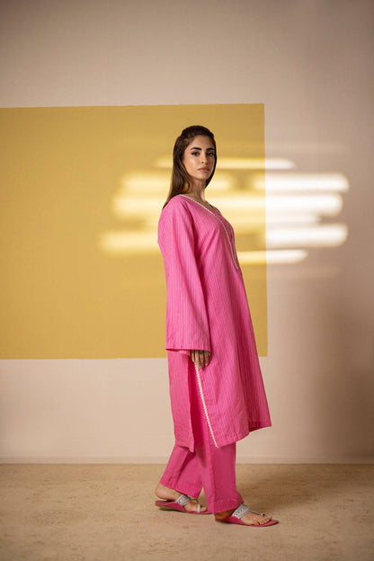 Zellbury | Summer Pret | Embroidered Kurta Trouser - 2094 by Maria Faisal - Registered Vendor of : Zellbury Women - type : Essential Pret - 100% original wedding dresses