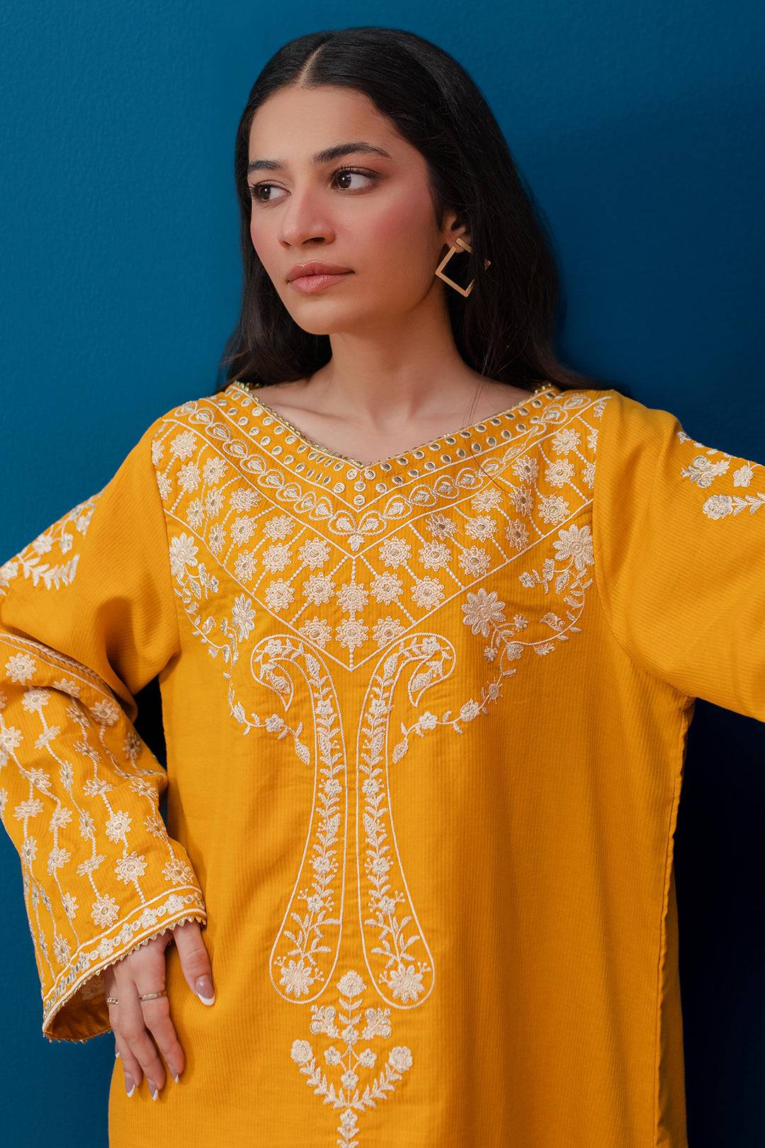 Zellbury | Summer Pret | Embroidered Kurta Trouser - 2122 by Maria Faisal - Registered Vendor of : Zellbury Women - type : Signature Pret - 100% original wedding dresses