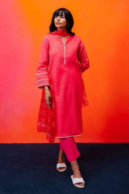 Zellbury | Summer Pret | Kurta Dupatta Trouser - 1525 by Maria Faisal - Registered Vendor of : Zellbury Women - type : Essential Pret - 100% original wedding dresses