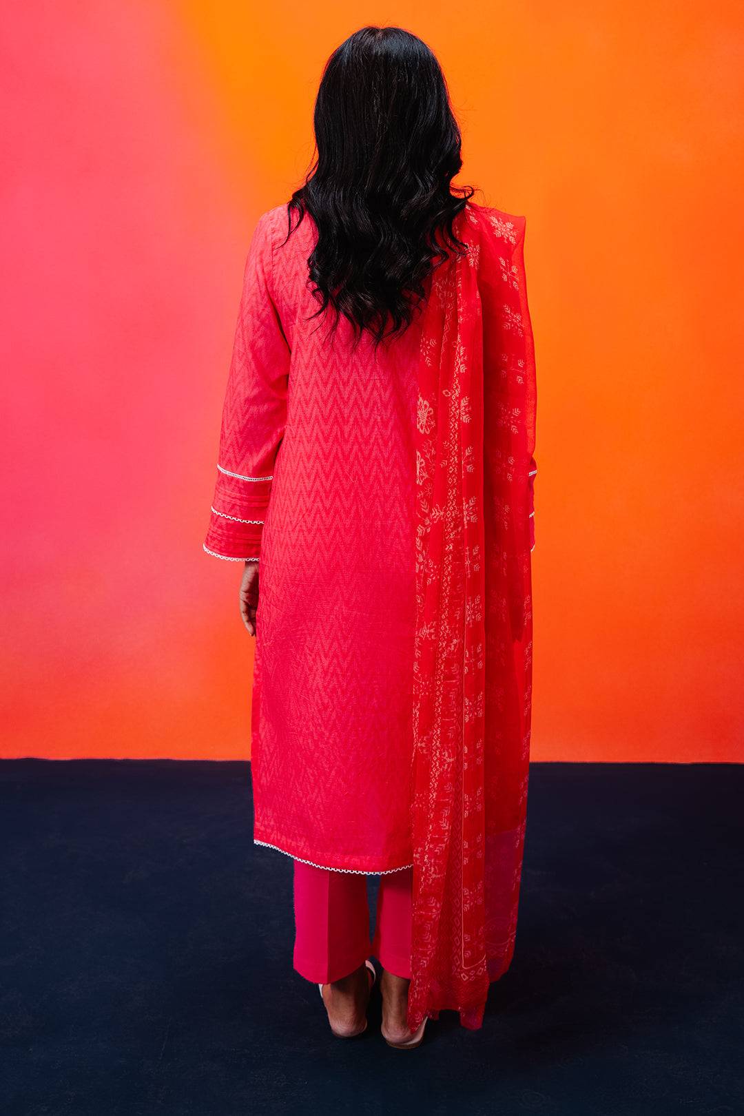Zellbury | Summer Pret | Kurta Dupatta Trouser - 1525 by Maria Faisal - Registered Vendor of : Zellbury Women - type : Essential Pret - 100% original wedding dresses