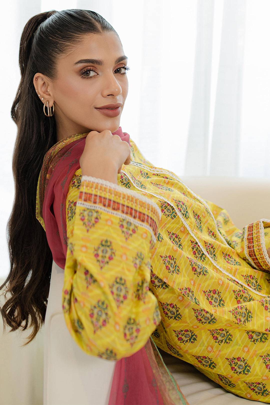 Zellbury | Summer Pret | Kurta Dupatta Trouser - 1746 by Maria Faisal - Registered Vendor of : Zellbury Women - type : Essential Pret - 100% original wedding dresses