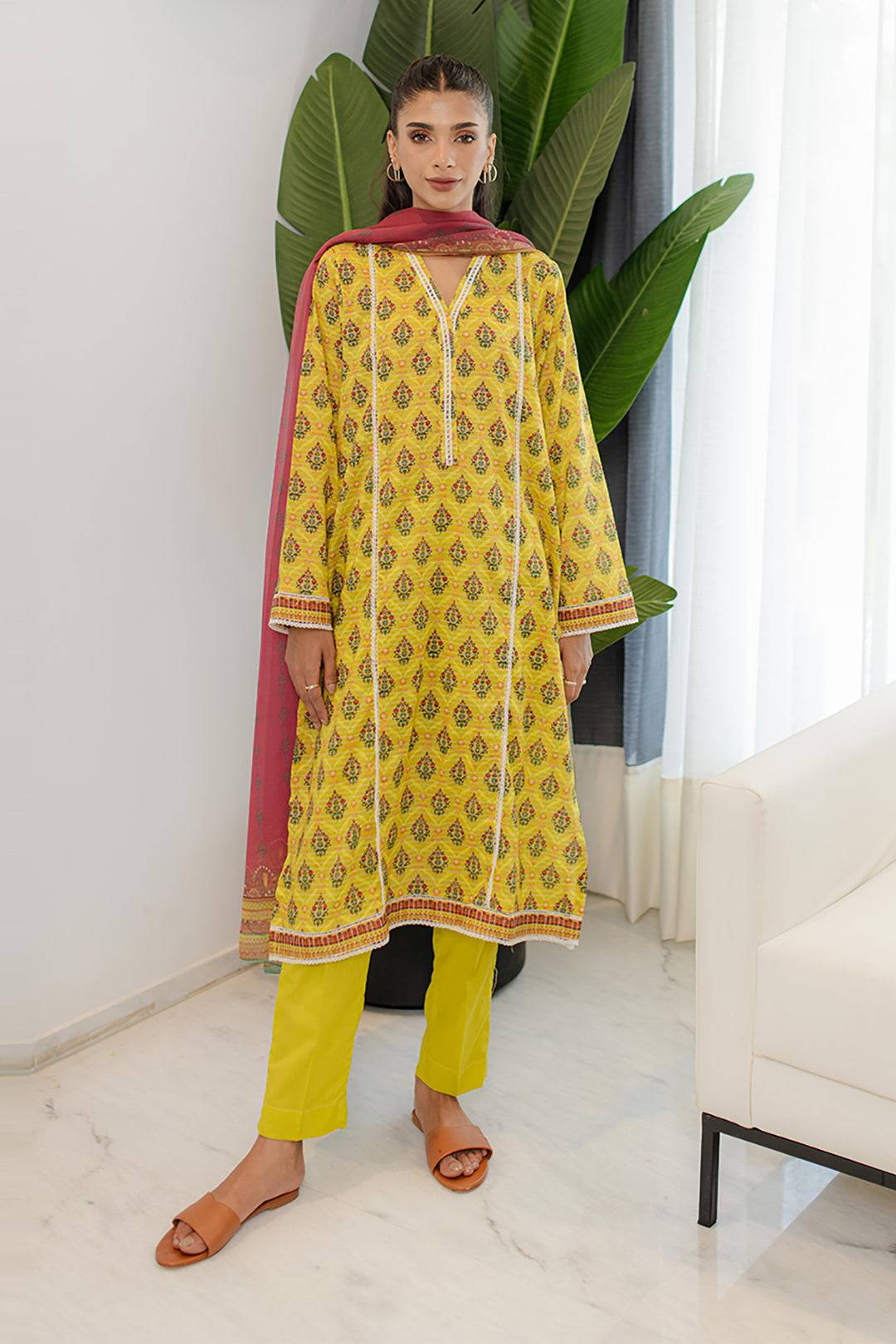 Zellbury | Summer Pret | Kurta Dupatta Trouser - 1746 by Maria Faisal - Registered Vendor of : Zellbury Women - type : Essential Pret - 100% original wedding dresses