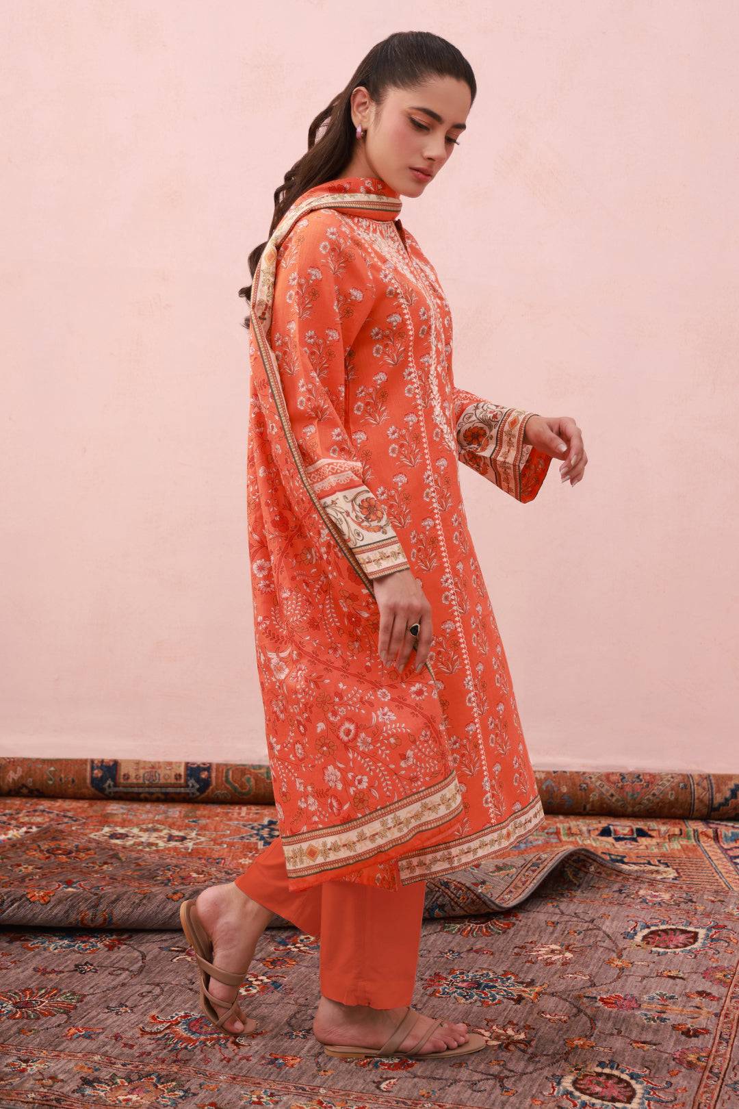Zellbury | Summer Pret | Embroidered Kurta Dupatta Trouser - 1962 by Maria Faisal - Registered Vendor of : Zellbury Women - type : Essential Pret - 100% original wedding dresses