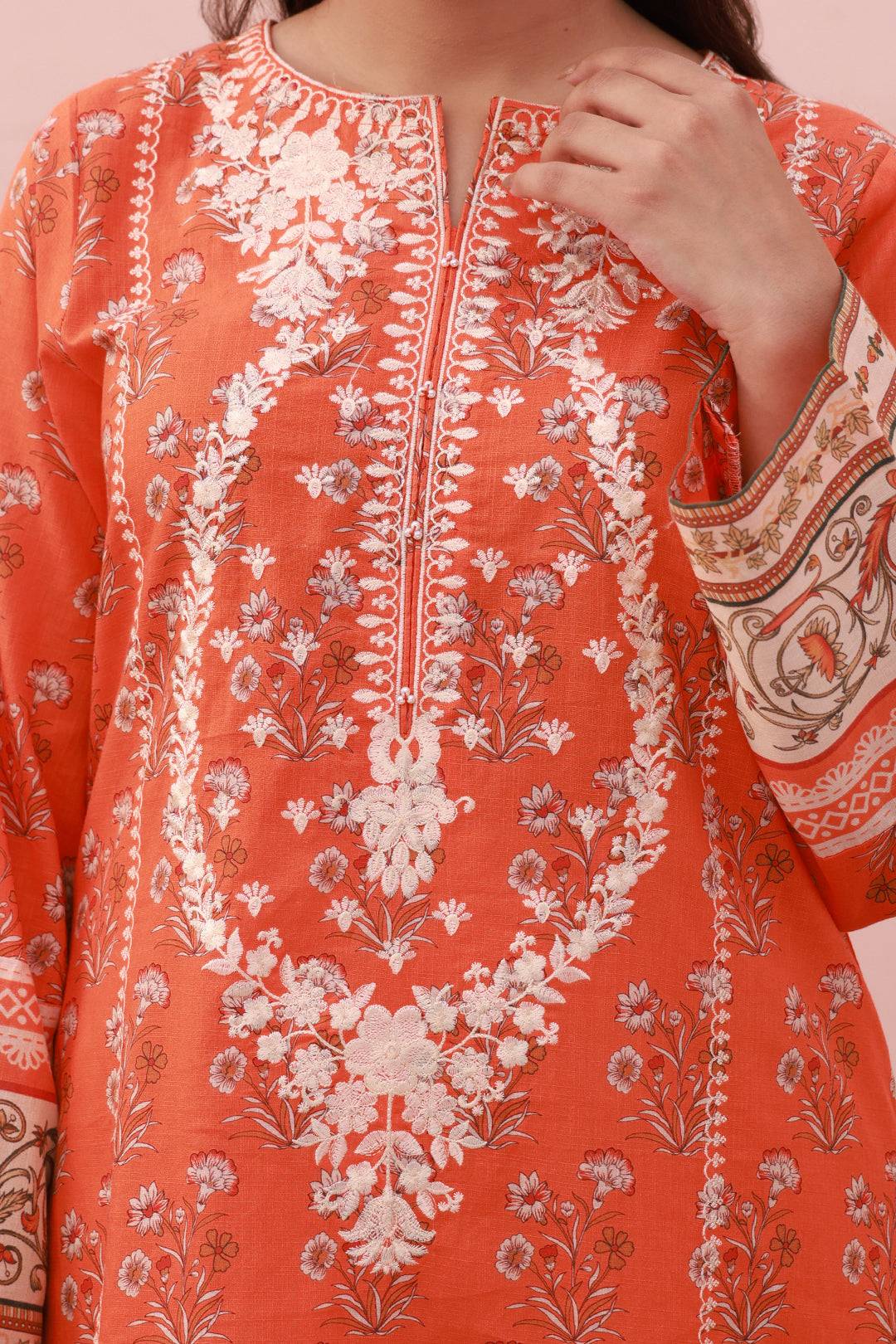 Zellbury | Summer Pret | Embroidered Kurta Dupatta Trouser - 1962 by Maria Faisal - Registered Vendor of : Zellbury Women - type : Essential Pret - 100% original wedding dresses