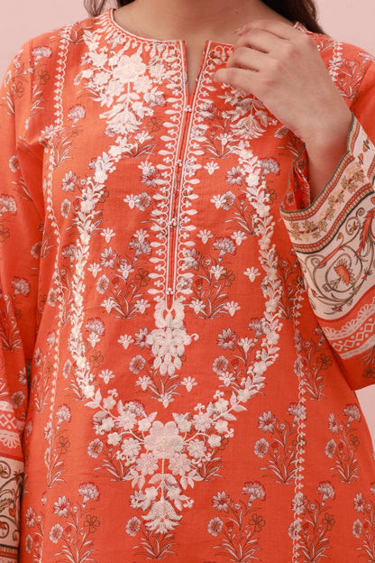 Zellbury | Summer Pret | Embroidered Kurta Dupatta Trouser - 1962 by Maria Faisal - Registered Vendor of : Zellbury Women - type : Essential Pret - 100% original wedding dresses