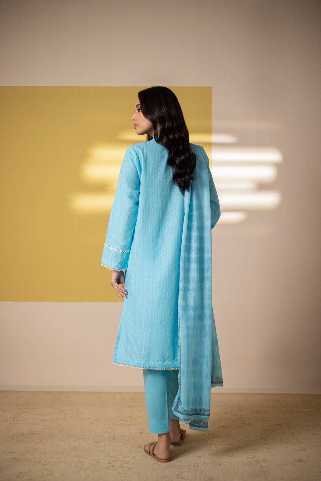 Zellbury | Summer Pret | Embroidered Kurta Dupatta Trouser - 1965 by Maria Faisal - Registered Vendor of : Zellbury Women - type : Essential Pret - 100% original wedding dresses