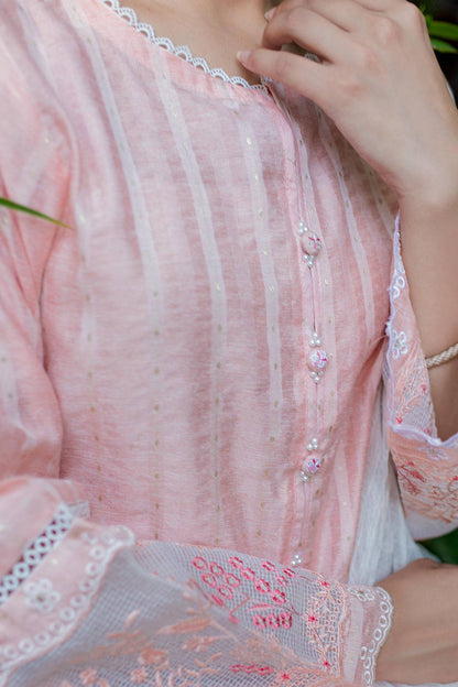 Zellbury | Summer Pret | Embroidered Kurta Dupatta Trouser - 2001 by Maria Faisal - Registered Vendor of : Zellbury Women - type : Signature Pret - 100% original wedding dresses
