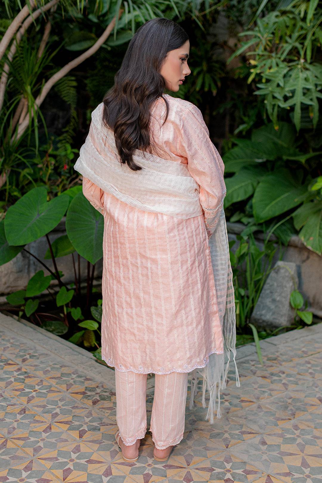 Zellbury | Summer Pret | Embroidered Kurta Dupatta Trouser - 2001 by Maria Faisal - Registered Vendor of : Zellbury Women - type : Signature Pret - 100% original wedding dresses