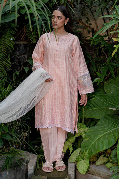 Zellbury | Summer Pret | Embroidered Kurta Dupatta Trouser - 2001 by Maria Faisal - Registered Vendor of : Zellbury Women - type : Signature Pret - 100% original wedding dresses