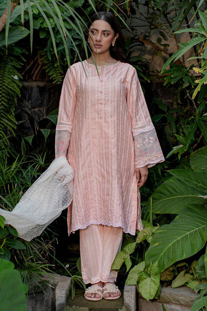 Zellbury | Summer Pret | Embroidered Kurta Dupatta Trouser - 2001 by Maria Faisal - Registered Vendor of : Zellbury Women - type : Signature Pret - 100% original wedding dresses