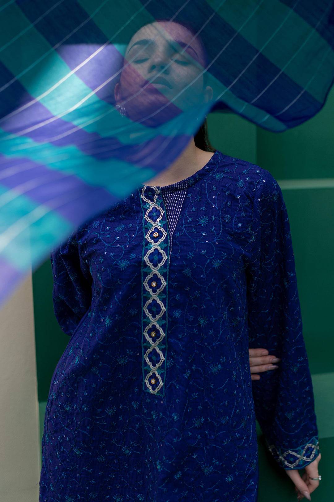Zellbury | Summer Pret | Embroidered Kurta Dupatta Trouser - 2004 by Maria Faisal - Registered Vendor of : Zellbury Women - type : Signature Pret - 100% original wedding dresses