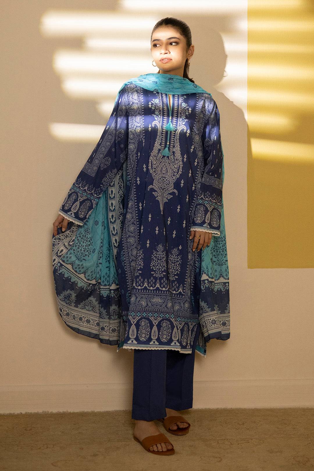 Zellbury | Summer Pret | Kurta Dupatta Trouser - 2102 by Maria Faisal - Registered Vendor of : Zellbury Women - type : Essential Pret - 100% original wedding dresses