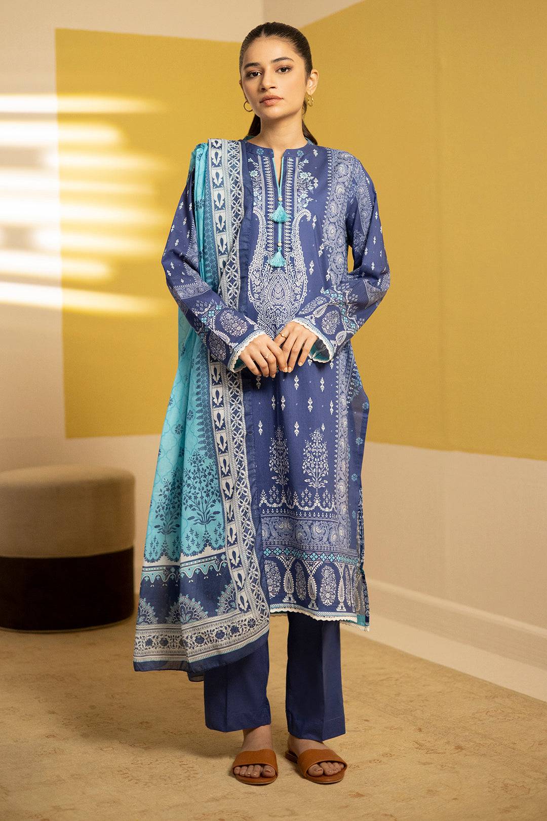 Zellbury | Summer Pret | Kurta Dupatta Trouser - 2102 by Maria Faisal - Registered Vendor of : Zellbury Women - type : Essential Pret - 100% original wedding dresses