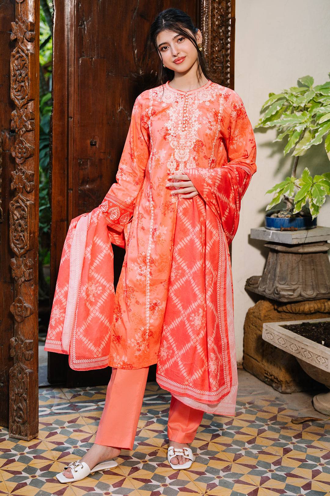 Zellbury | Summer Pret | Embroidered Kurta Dupatta Trouser - 2115 by Maria Faisal - Registered Vendor of : Zellbury Women - type : Essential Pret - 100% original wedding dresses