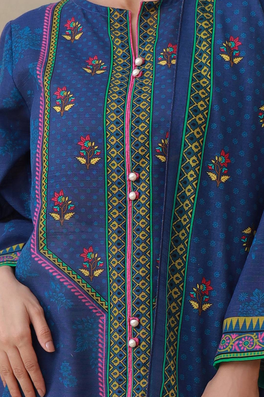 Zellbury | Winter Pret | Kurta Dupatta - 1523 by Maria Faisal - Registered Vendor of : Zellbury Women - type : Essential Pret - 100% original wedding dresses