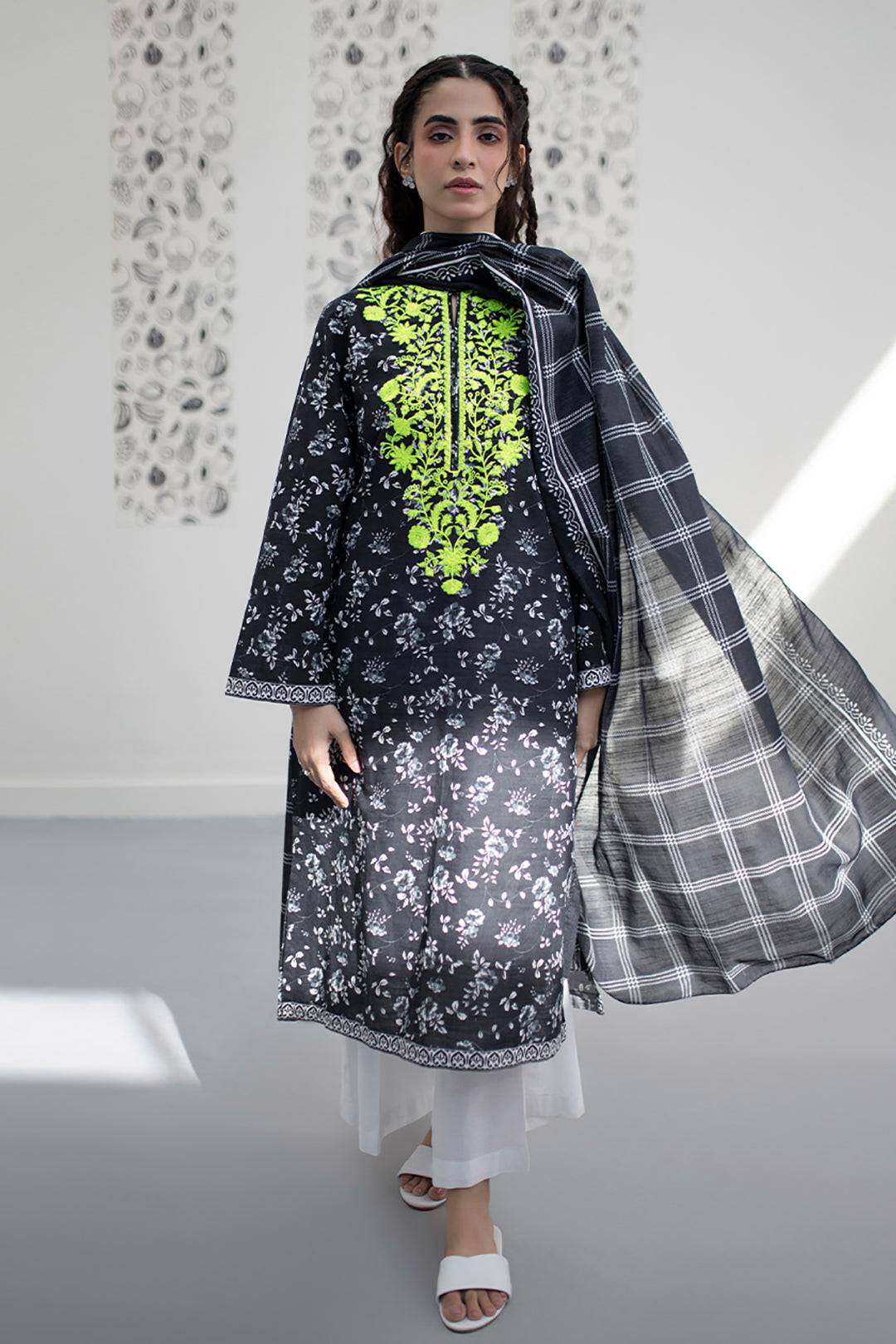 Zellbury | Winter Pret | Embroidered Kurta Dupatta - 1525 by Maria Faisal - Registered Vendor of : Zellbury Women - type : Essential Pret - 100% original wedding dresses