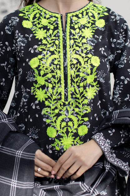 Zellbury | Winter Pret | Embroidered Kurta Dupatta - 1525 by Maria Faisal - Registered Vendor of : Zellbury Women - type : Essential Pret - 100% original wedding dresses