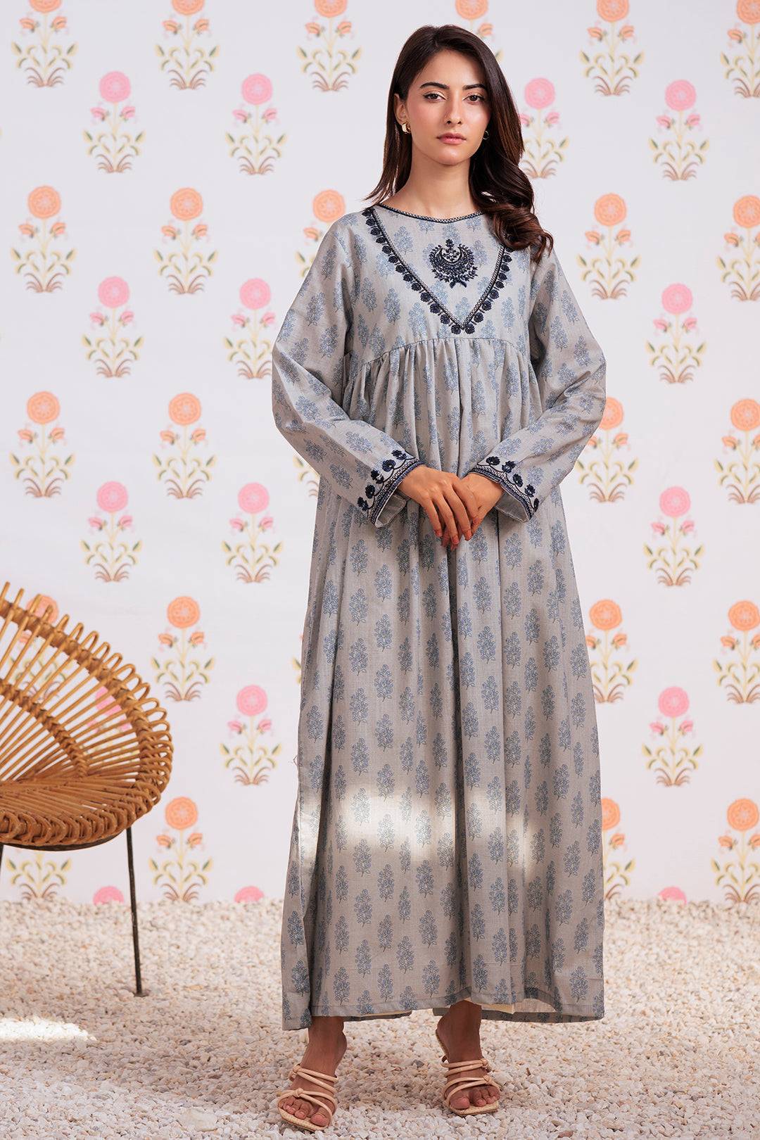 Zellbury | Winter Pret | Embroidered Kurta - 2909 by Maria Faisal - Registered Vendor of : Zellbury Women - type : Essential Pret - 100% original wedding dresses
