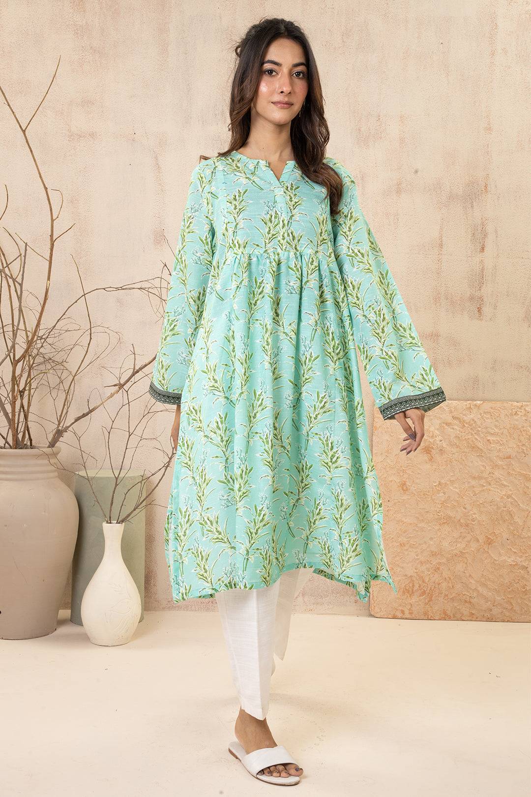 Zellbury | Winter Pret | Kurta - 2911 by Maria Faisal - Registered Vendor of : Zellbury Women - type : Essential Pret - 100% original wedding dresses