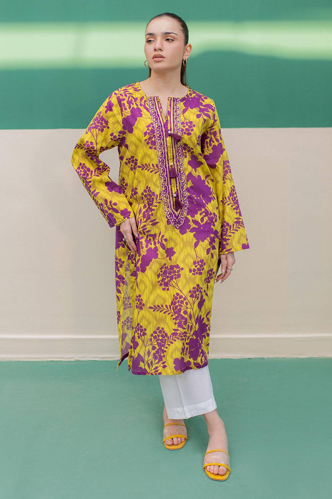 Zellbury | Winter Pret | Embroidered Kurta - 2916 by Maria Faisal - Registered Vendor of : Zellbury Women - type : Essential Pret - 100% original wedding dresses
