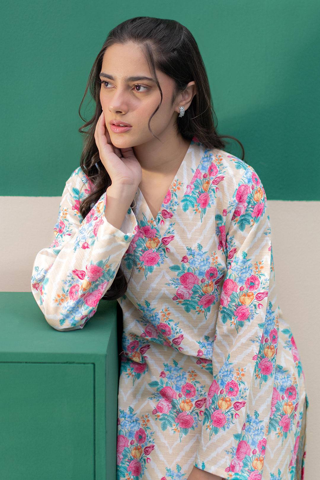 Zellbury | Winter Pret | Kurta - 2961 by Maria Faisal - Registered Vendor of : Zellbury Women - type : Essential Pret - 100% original wedding dresses