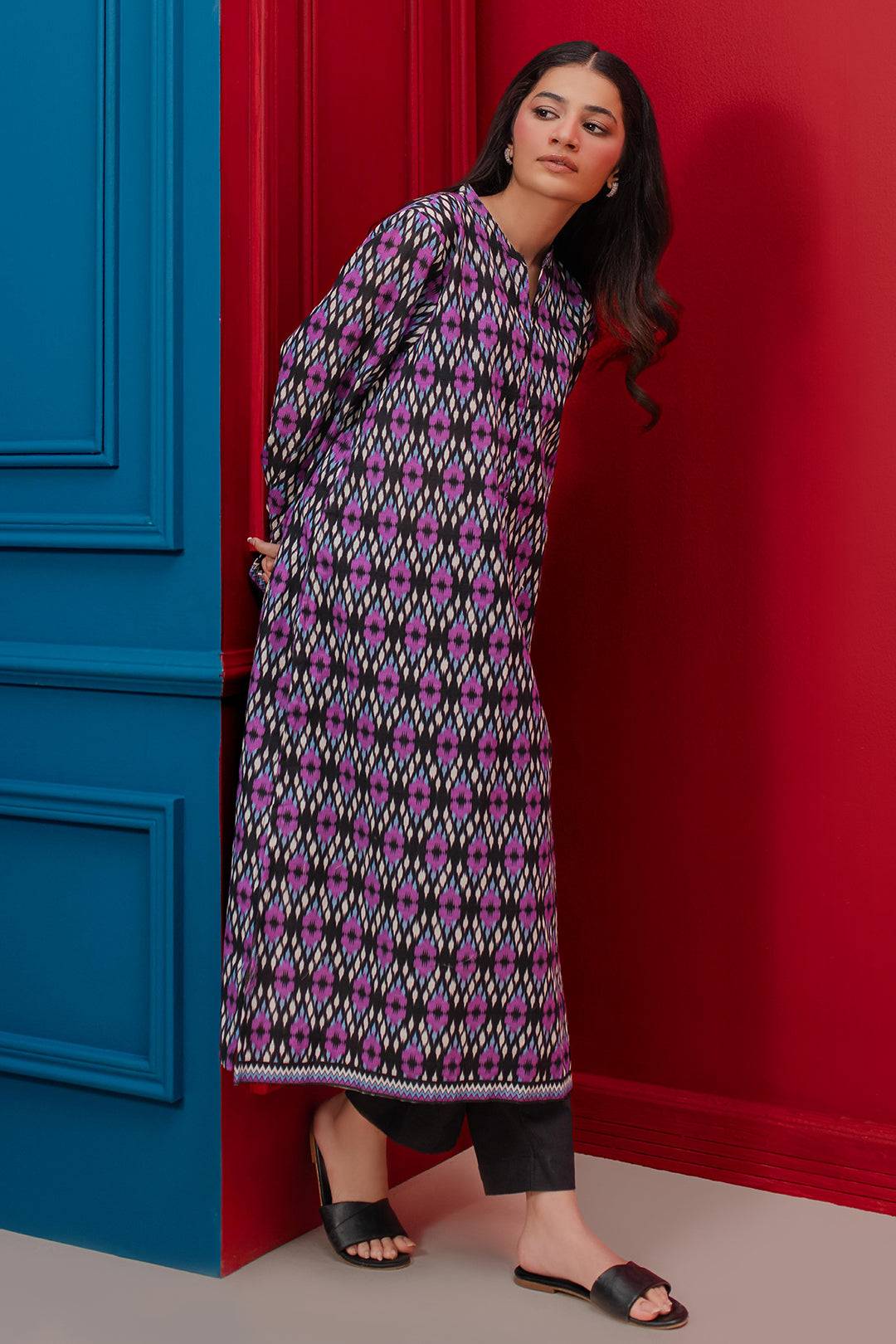 Zellbury | Winter Pret | Kurta - 3097 by Maria Faisal - Registered Vendor of : Zellbury Women - type : Essential Pret - 100% original wedding dresses