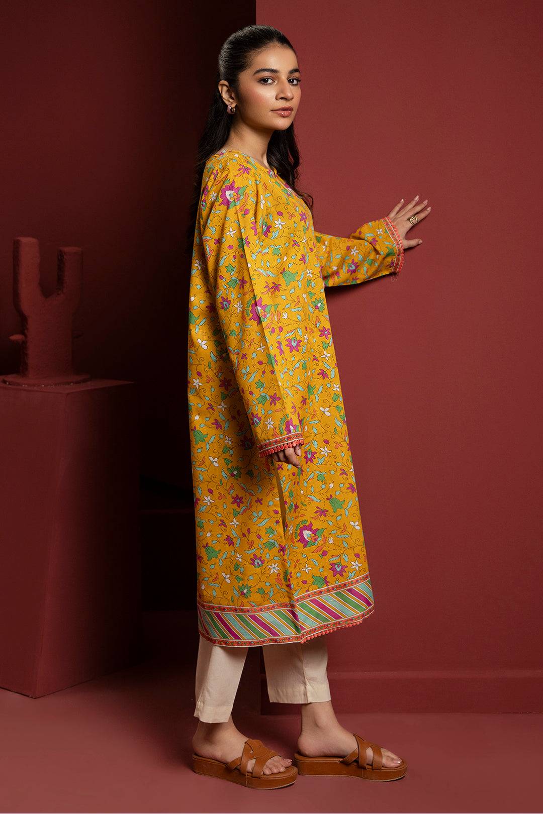 Zellbury | Winter Pret | Kurta - 3098 by Maria Faisal - Registered Vendor of : Zellbury Women - type : Essential Pret - 100% original wedding dresses