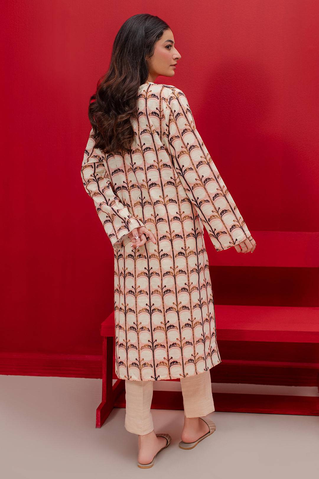 Zellbury | Winter Pret | Kurta - 3122 by Maria Faisal - Registered Vendor of : Zellbury Women - type : Essential Pret - 100% original wedding dresses