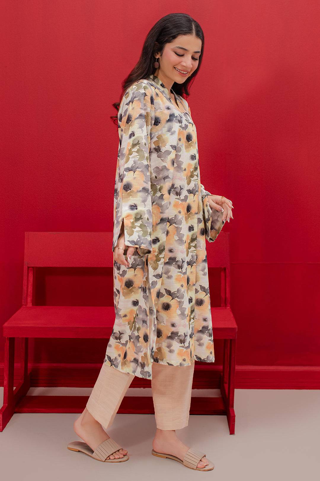 Zellbury | Winter Pret | Kurta - 3159 by Maria Faisal - Registered Vendor of : Zellbury Women - type : Essential Pret - 100% original wedding dresses