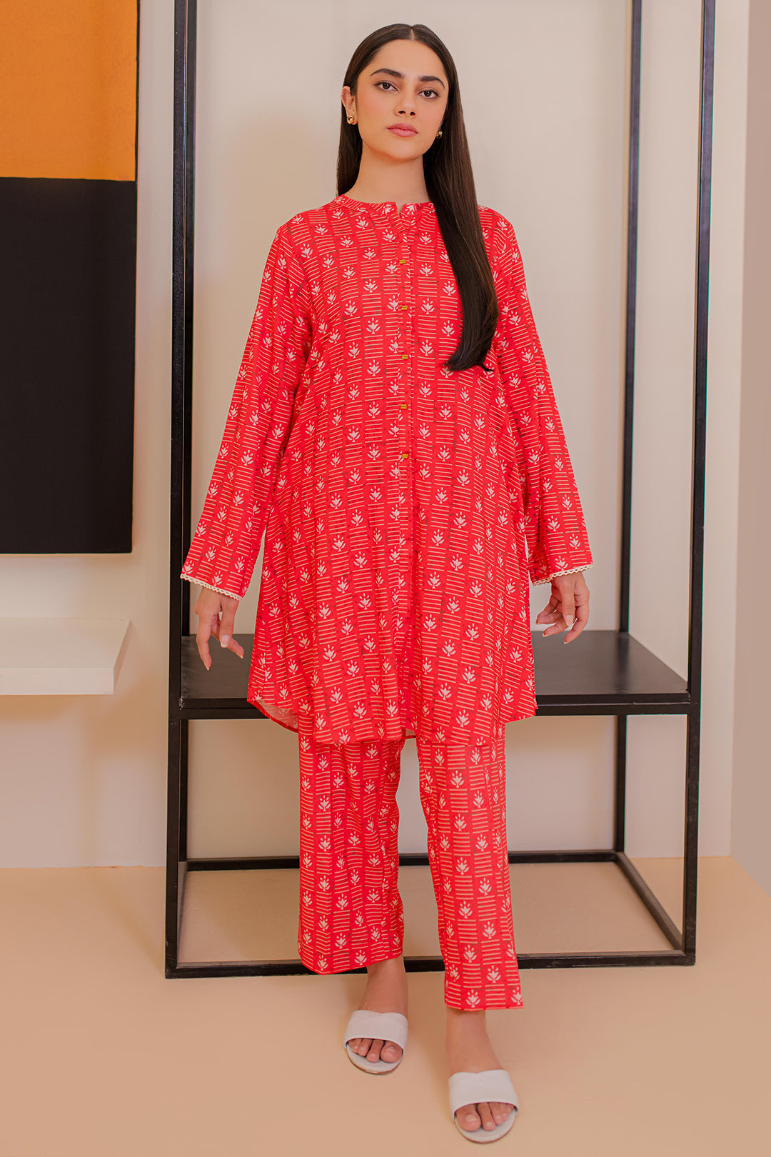 Zellbury | Winter Pret | Kurta Trouser - 2931 - Designer Dress with Intricate embroidery and embellishments. Shop elegent wedding dress at Maria Faisal.