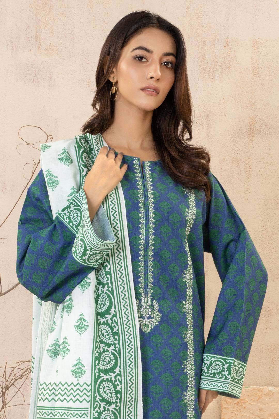 Zellbury | Winter Pret | Embroidered Kurta Dupatta - 2935 by Maria Faisal - Registered Vendor of : Zellbury Women - type : Essential Pret - 100% original wedding dresses