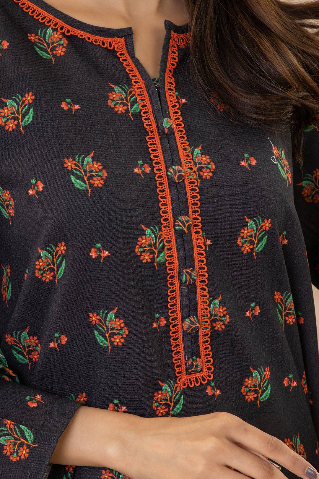 Zellbury | Winter Pret | Kurta Dupatta - 2979 by Maria Faisal - Registered Vendor of : Zellbury Women - type : Essential Pret - 100% original wedding dresses