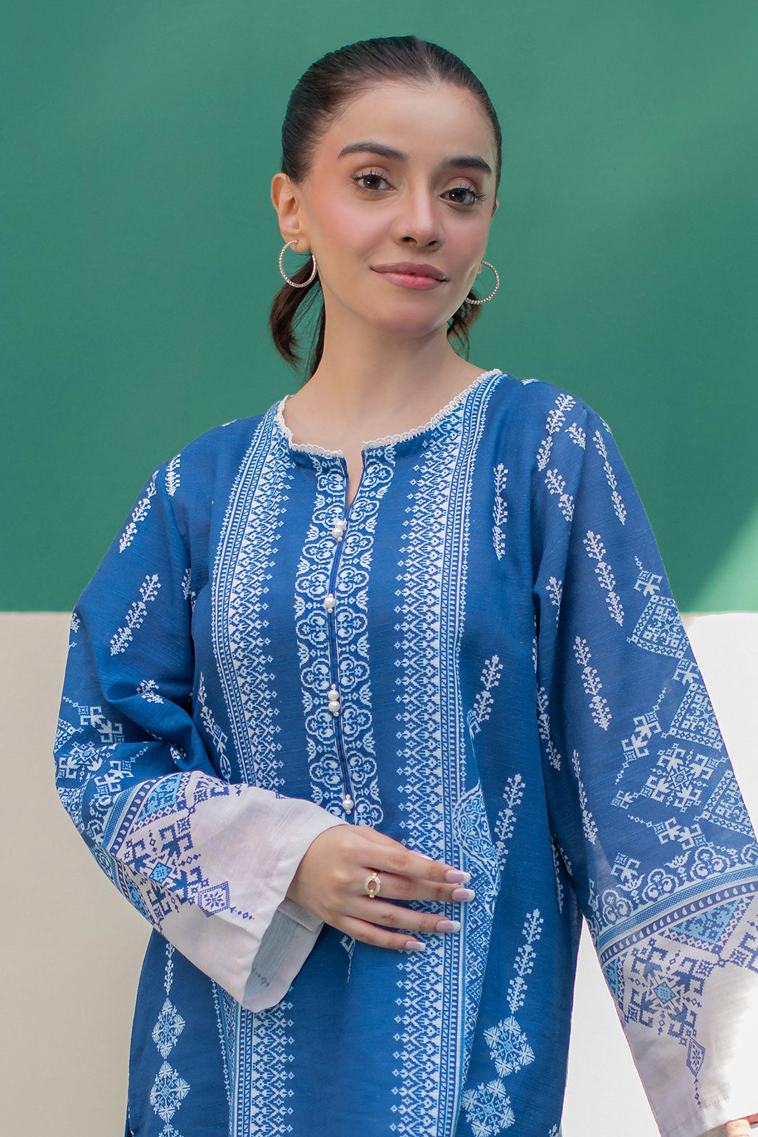 Zellbury | Winter Pret | Kurta Dupatta - 2980 - Designer Dress with Intricate embroidery and embellishments. Shop elegent wedding dress at Maria Faisal.