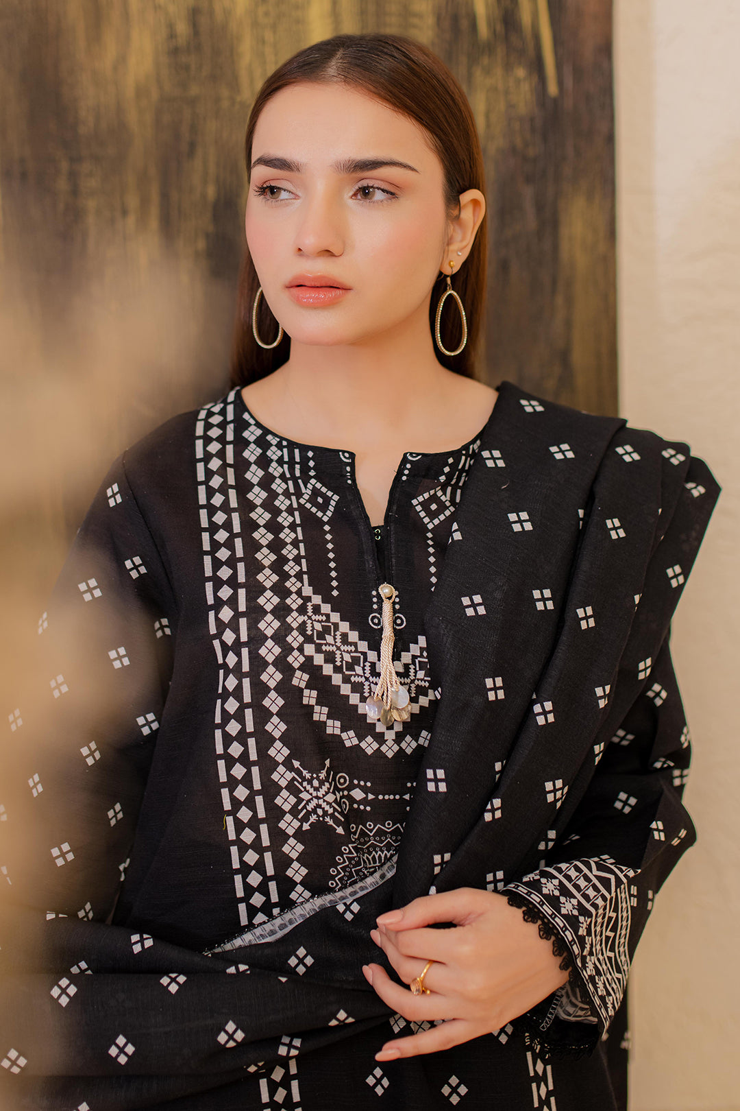Zellbury | Winter Pret | Kurta Dupatta - 2981 - Designer Dress with Intricate embroidery and embellishments. Shop elegent wedding dress at Maria Faisal.