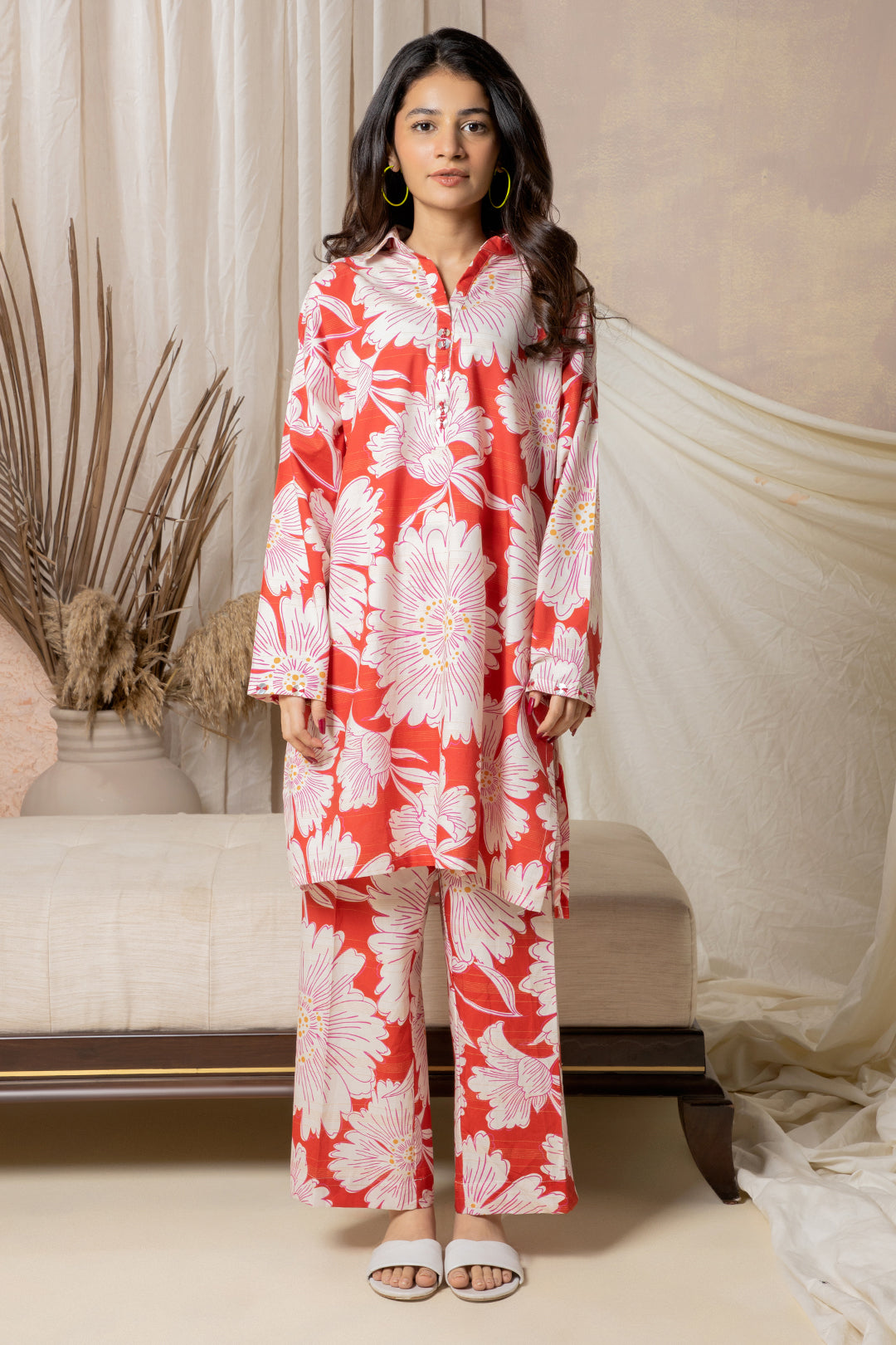 Zellbury | Winter Pret | Kurta Trouser - 2984 - Designer Dress with Intricate embroidery and embellishments. Shop elegent wedding dress at Maria Faisal.