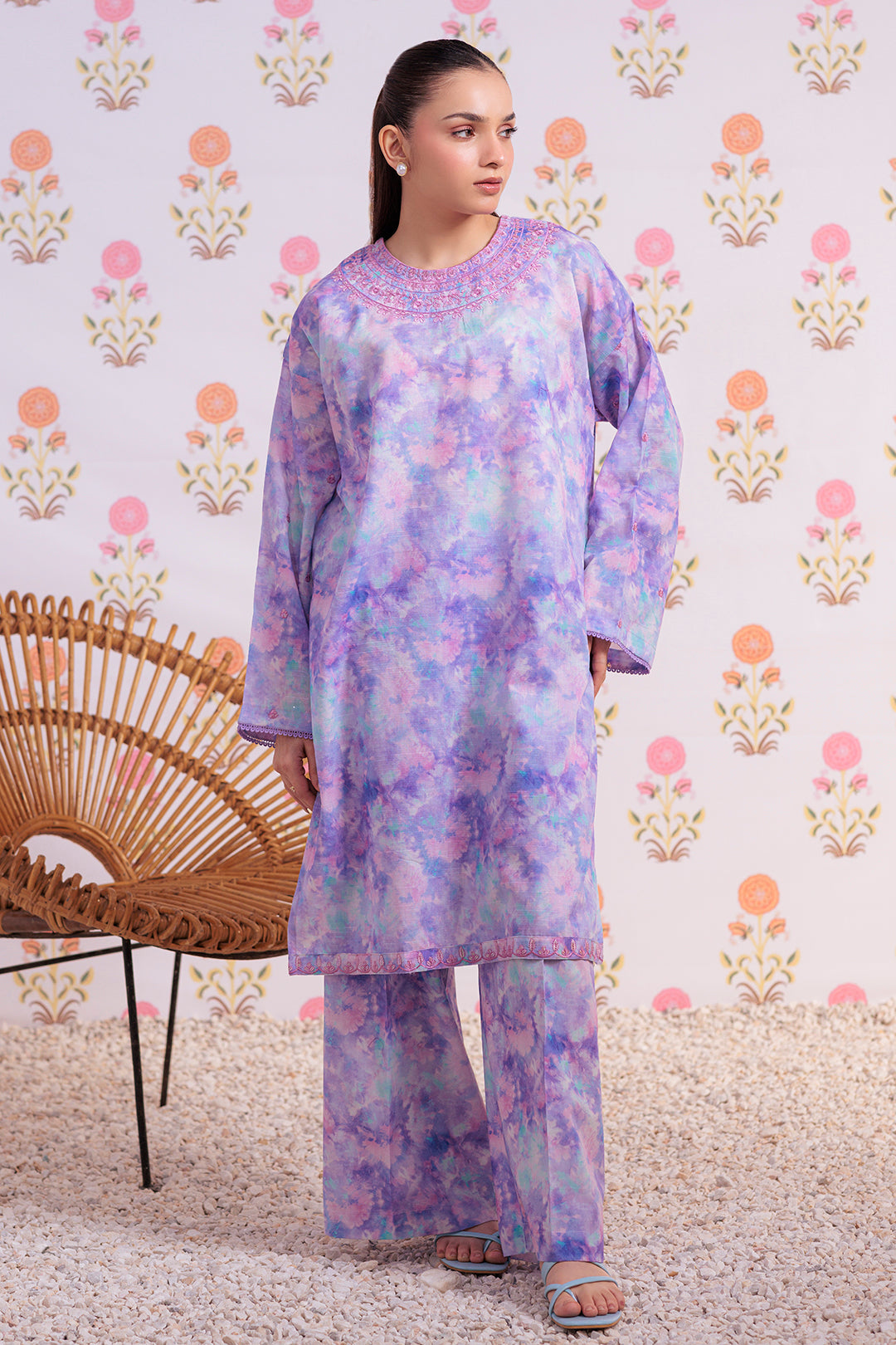 Zellbury | Summer Pret | Embroidered Kurta Trouser - 3000