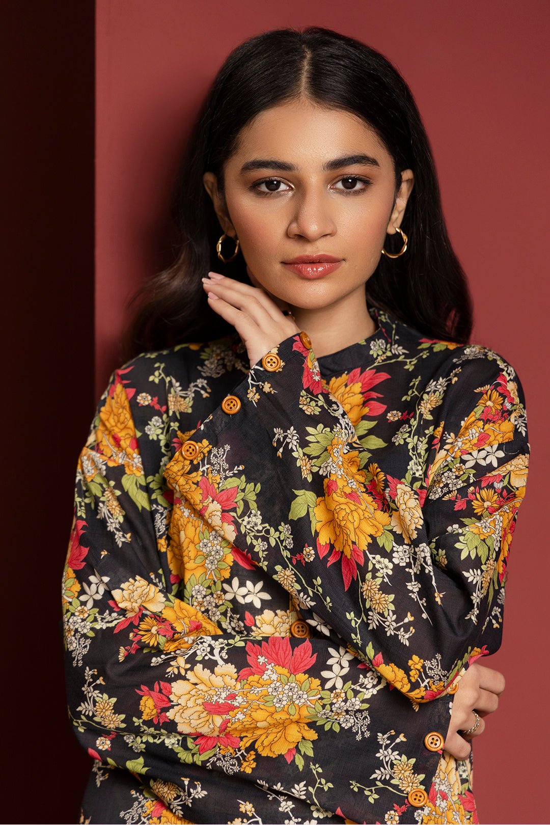 Zellbury | Winter Pret | Kurta Trouser - 3034 - Designer Dress with Intricate embroidery and embellishments. Shop elegent wedding dress at Maria Faisal.