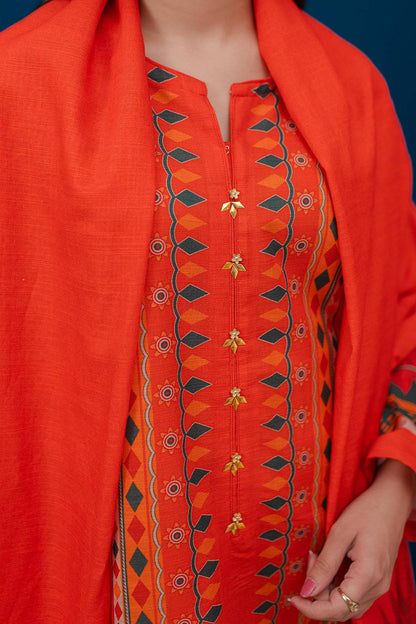 Zellbury | Winter Pret | Kurta Dupatta - 3053 by Maria Faisal - Registered Vendor of : Zellbury Women - type : Essential Pret - 100% original wedding dresses