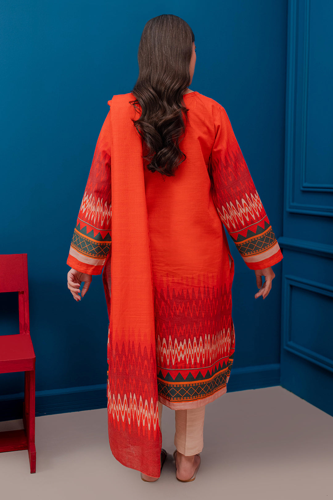 Zellbury | Winter Pret | Kurta Dupatta - 3053 - Designer Dress with Intricate embroidery and embellishments. Shop elegent wedding dress at Maria Faisal.