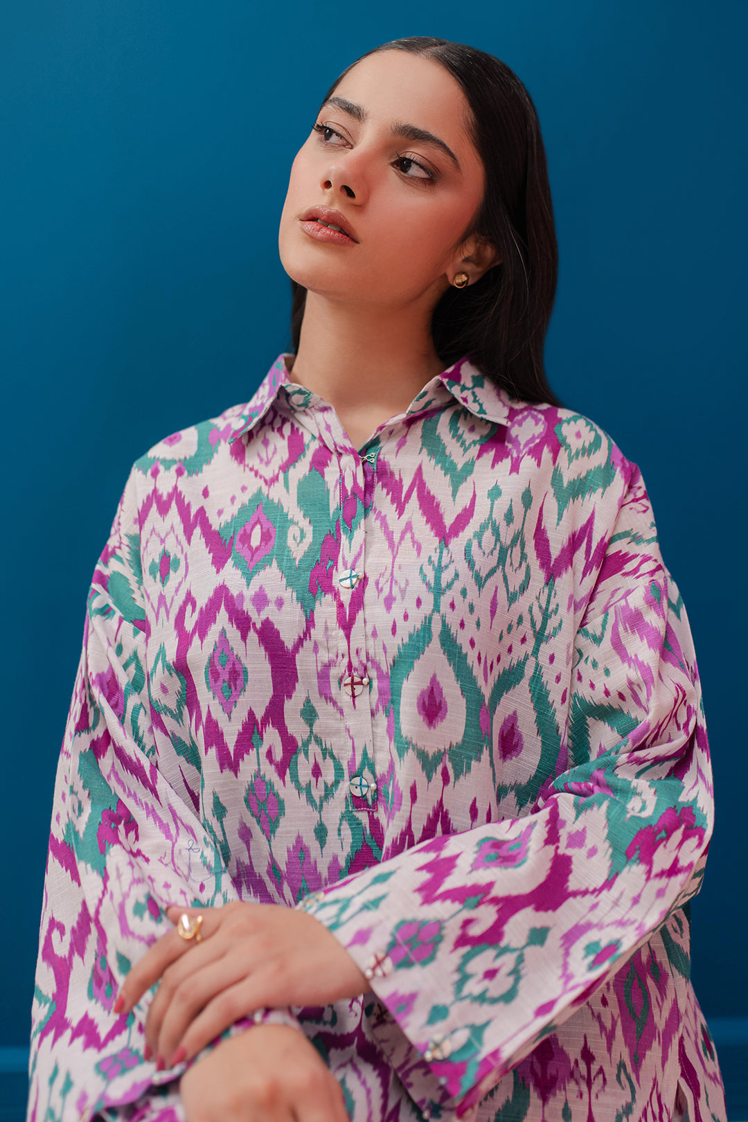 Zellbury | Winter Pret | Kurta Trouser - 3056 - Designer Dress with Intricate embroidery and embellishments. Shop elegent wedding dress at Maria Faisal.
