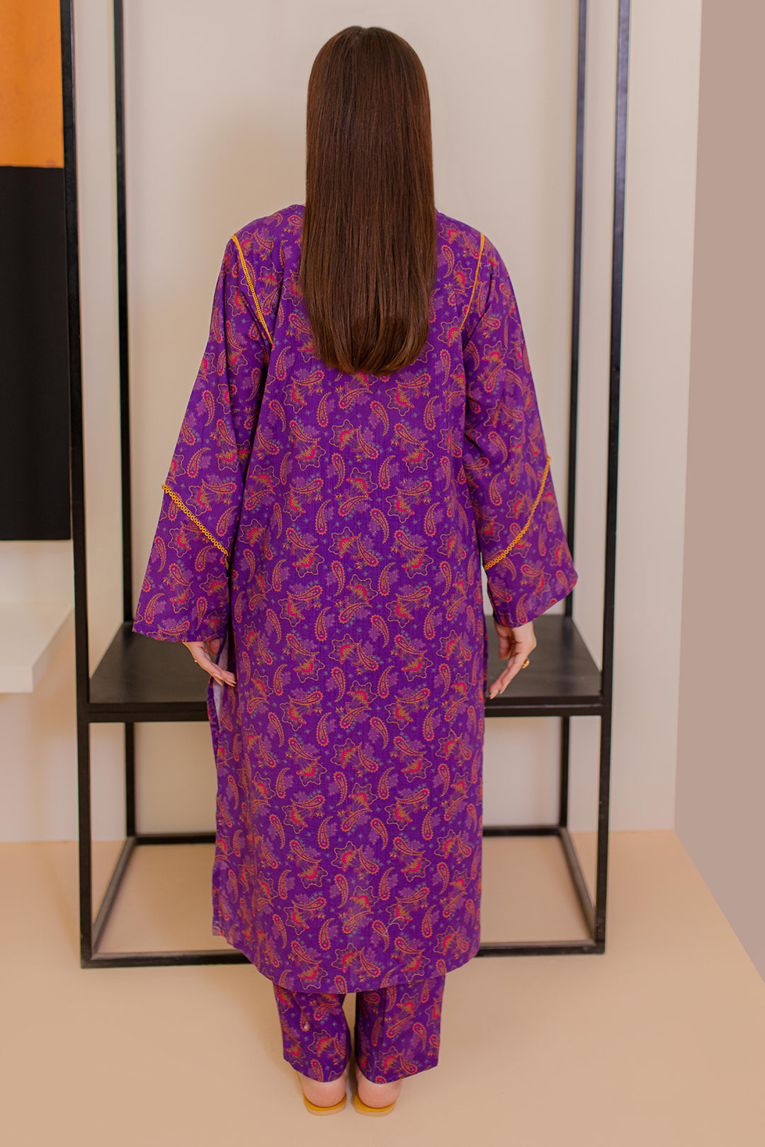 Zellbury | Winter Pret | Kurta Trouser - 3057 - Designer Dress with Intricate embroidery and embellishments. Shop elegent wedding dress at Maria Faisal.