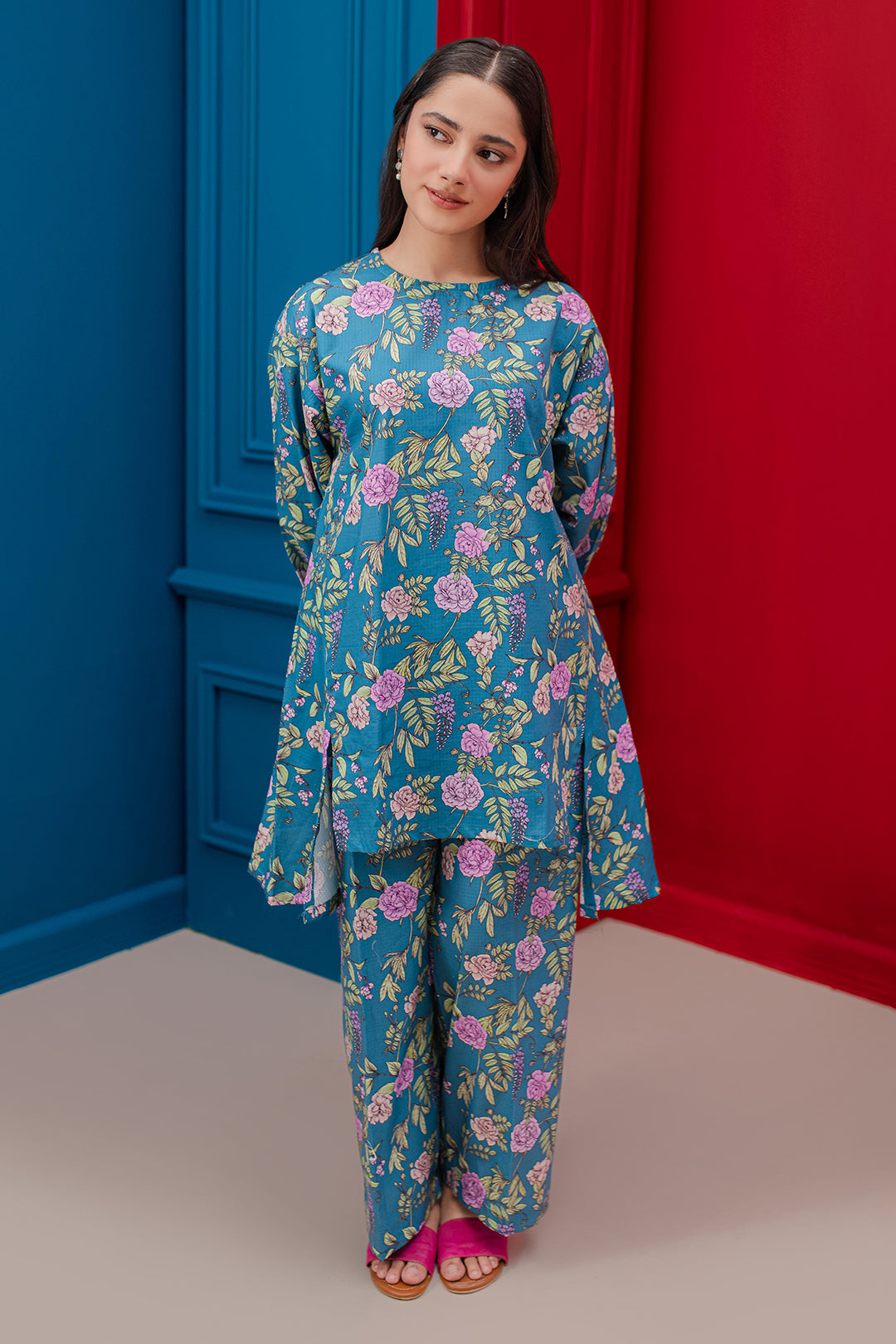 Zellbury | Winter Pret | Kurta Trouser - 3106 - Designer Dress with Intricate embroidery and embellishments. Shop elegent wedding dress at Maria Faisal.