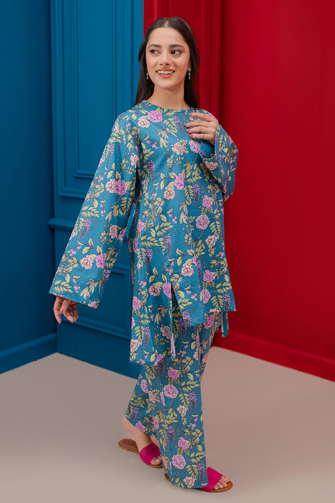 Zellbury | Winter Pret | Kurta Trouser - 3106 - Designer Dress with Intricate embroidery and embellishments. Shop elegent wedding dress at Maria Faisal.