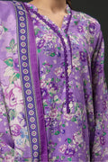Zellbury | Winter Pret | Kurta Dupatta Trouser - 2948 - Designer Dress with Intricate embroidery and embellishments. Shop elegent wedding dress at Maria Faisal.