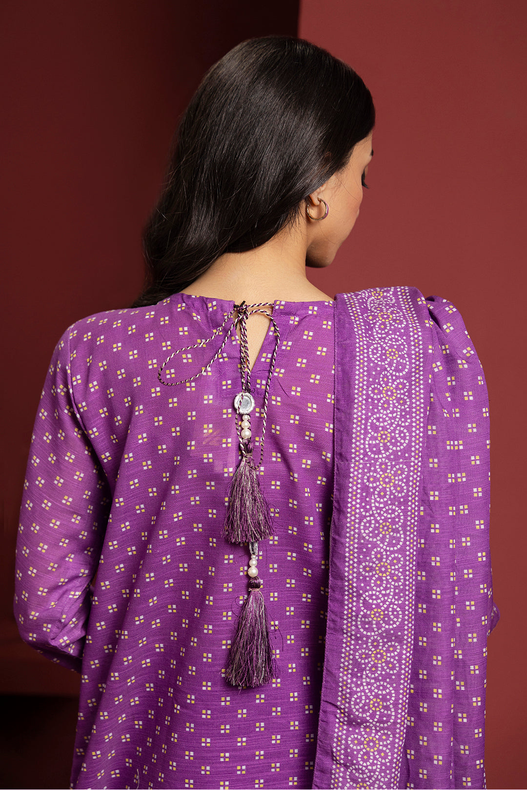 Zellbury | Winter Pret | Kurta Dupatta Trouser - 3072 - Designer Dress with Intricate embroidery and embellishments. Shop elegent wedding dress at Maria Faisal.