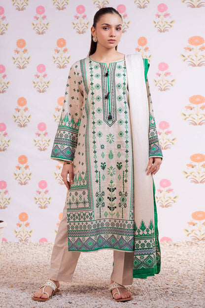 Zellbury | Winter Pret | Embroidered Kurta Dupatta Trouser - 3075 by Maria Faisal - Registered Vendor of : Zellbury Women - type : Essential Pret - 100% original wedding dresses