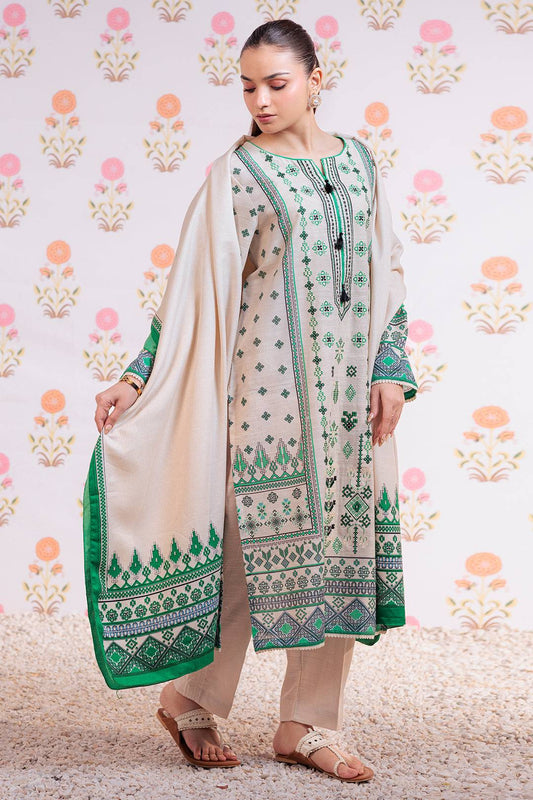 Zellbury | Winter Pret | Embroidered Kurta Dupatta Trouser - 3075 by Maria Faisal - Registered Vendor of : Zellbury Women - type : Essential Pret - 100% original wedding dresses