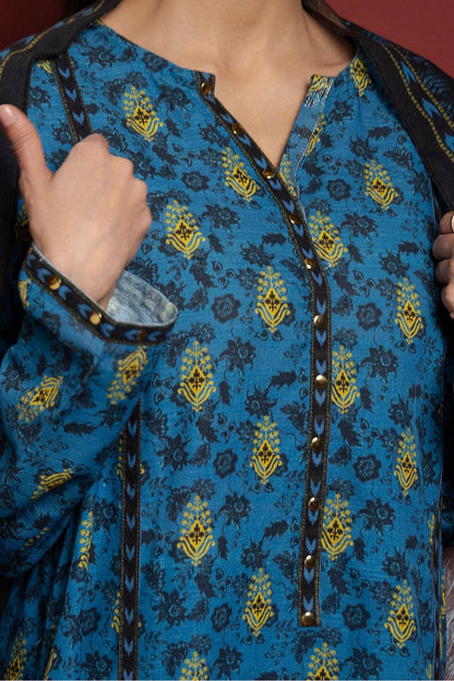 Zellbury | Winter Pret | Kurta Dupatta Trouser - 3115 by Maria Faisal - Registered Vendor of : Zellbury Women - type : Essential Pret - 100% original wedding dresses